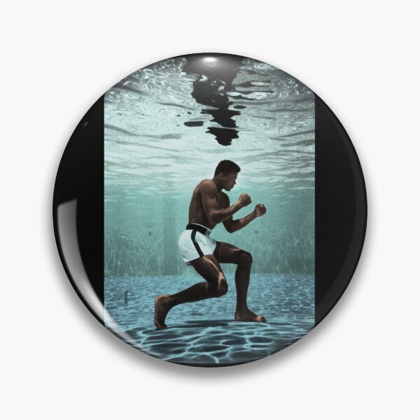 Item preview, Muhammad Ali Underwater Poster Muhammad Ali Essential E designed and sold by kimbeltzsve.