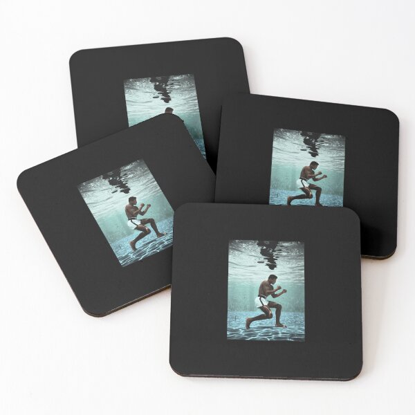 Item preview, Muhammad Ali Underwater Poster Muhammad Ali Essential E designed and sold by kimbeltzsve.