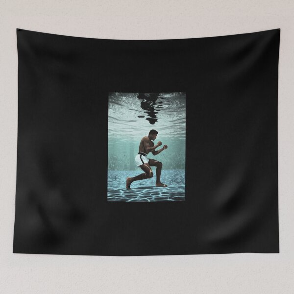 Item preview, Muhammad Ali Underwater Poster Muhammad Ali Essential E designed and sold by kimbeltzsve.