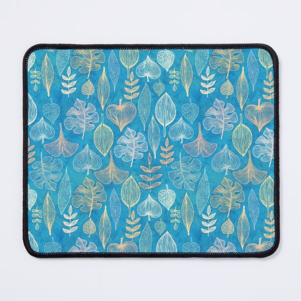 Item preview, Leaves on blue designed and sold by yulia-rb.