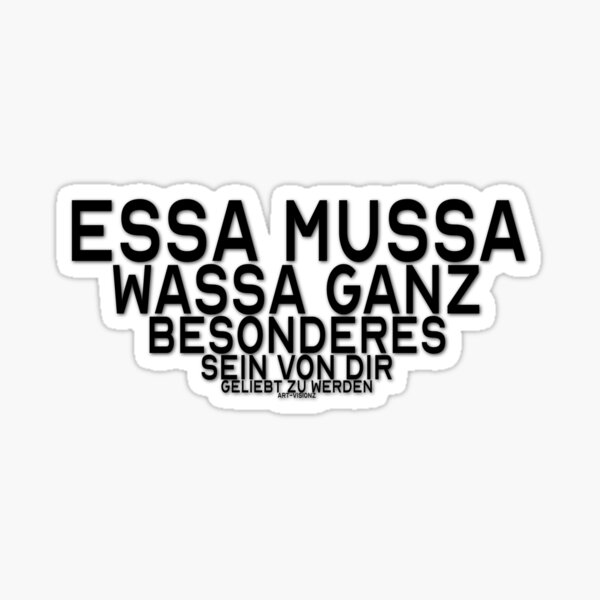ESSA MUSSA - to be loved Sticker