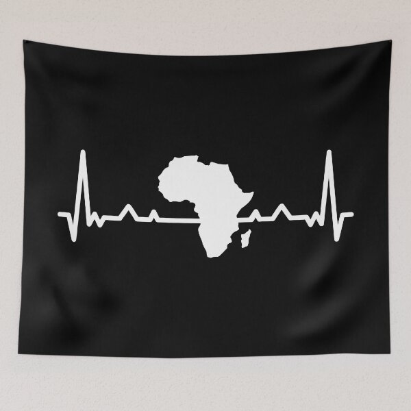 Item preview, Black African Heartbeat Clothing Gift Men Women Afro Melanin designed and sold by haselshirt.