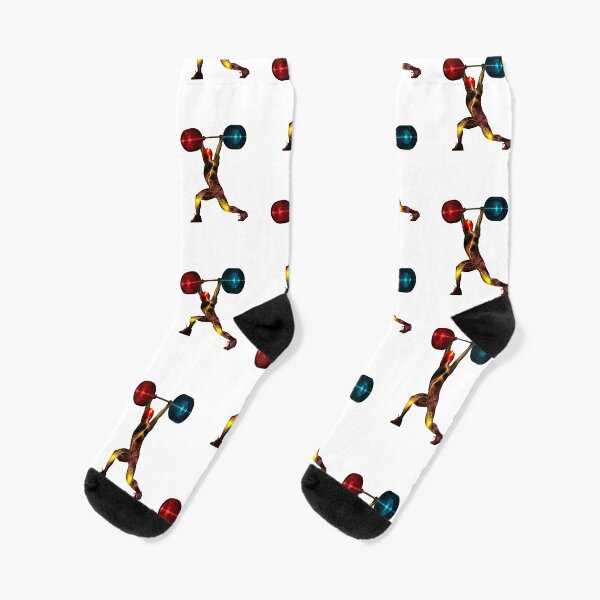 Novelty Weightlifting Socks, Funny Weight Lifting Gifts for Weight Lifting lovers, Gymnastics Sock, Gifts for Gym lovers, Unisex Weight Lifting Themed