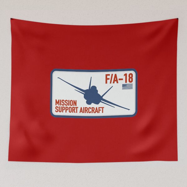 Item preview, F/A-18 Hornet - Mission Support Aircraft Patch designed and sold by StrongVlad.