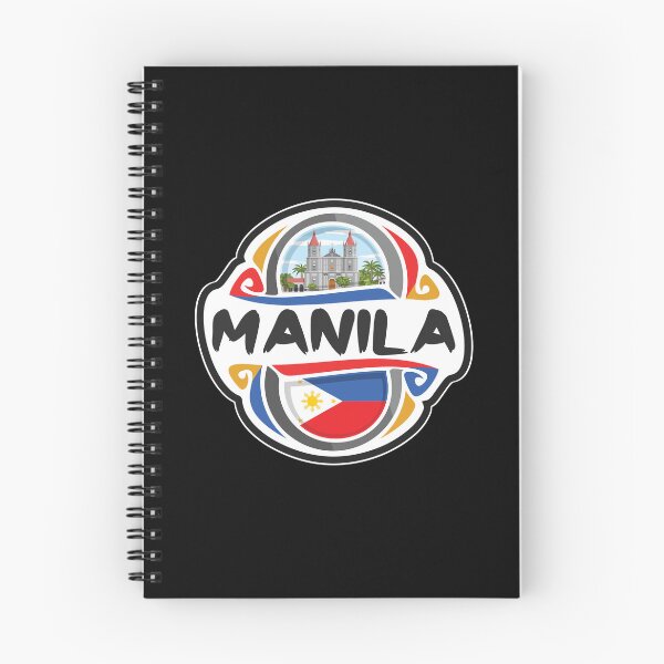 Artikelvorschau, Manila Philippines Flag Badge Travel Souvenir Stamp entworfen und verkauft von TeeHome.