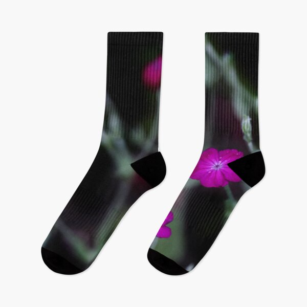 Item preview, Purple flowers on black background designed and sold by olena2552.
