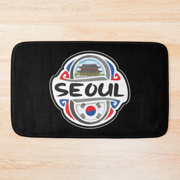 Item preview, Seoul South Korea Flag Badge Travel Souvenir Stamp designed and sold by TeeHome.