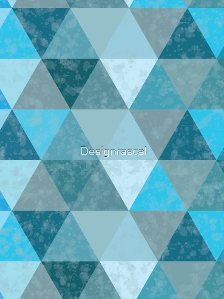 Thumbnail 5 of 5, iPhone Case, Triangle Pattern Deep Blue Sea designed and sold by Designrascal.