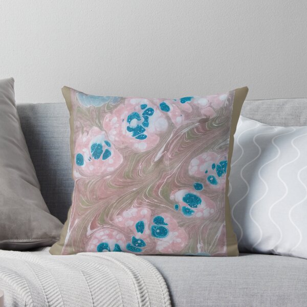 Artikelvorschau, erdige Farben abstraktes Design marmoriertes sich wiederholendes Muster entworfen und verkauft von marblingqueen.