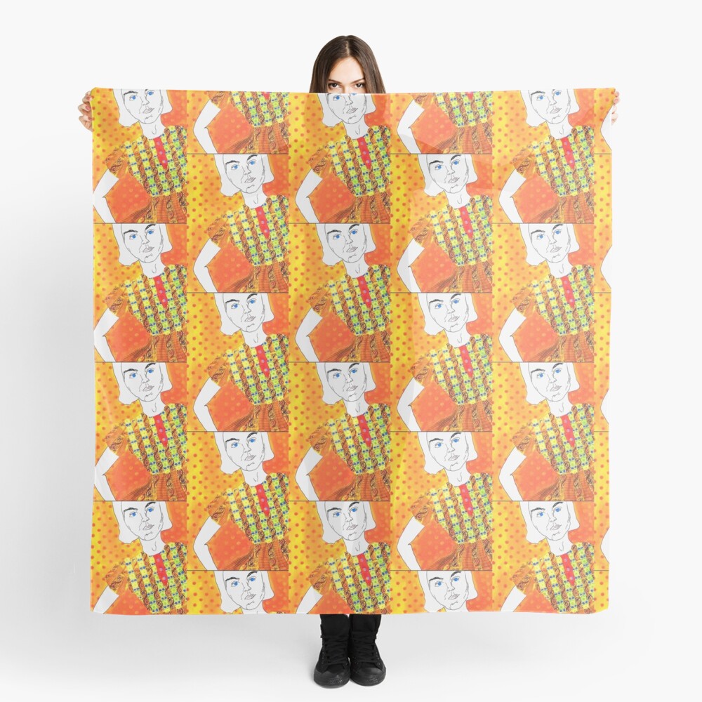 Angry Girl Collection Contrast Tank Scarf