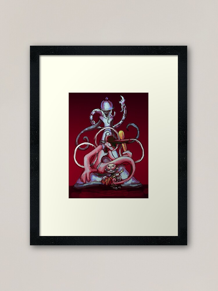 Alternate view of Ghosted/Battleface AU collaboration picture Framed Art Print