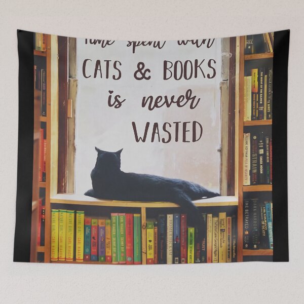 Item preview, Cats & Books designed and sold by mothis-shop.