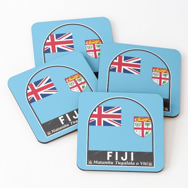 Item preview, Fiji Flag Emblem Distressed Vintage designed and sold by KrisSidDesigns.