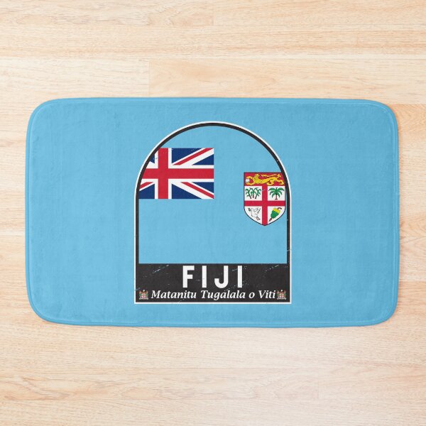 Item preview, Fiji Flag Emblem Distressed Vintage designed and sold by KrisSidDesigns.
