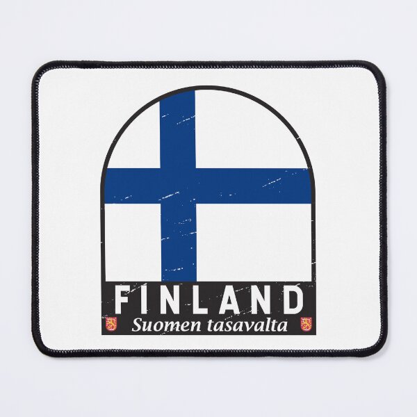Item preview, Finland Flag Emblem Distressed Vintage designed and sold by KrisSidDesigns.
