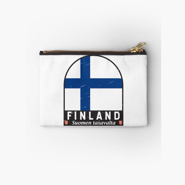 Item preview, Finland Flag Emblem Distressed Vintage designed and sold by KrisSidDesigns.