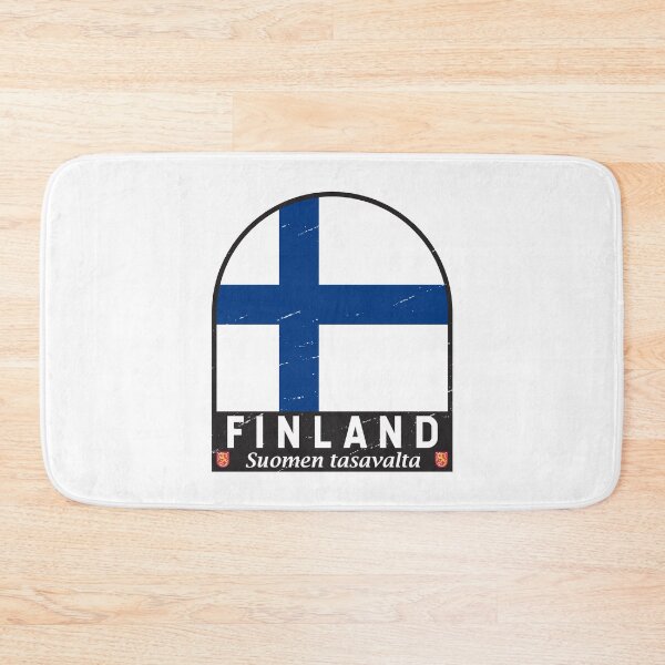 Item preview, Finland Flag Emblem Distressed Vintage designed and sold by KrisSidDesigns.