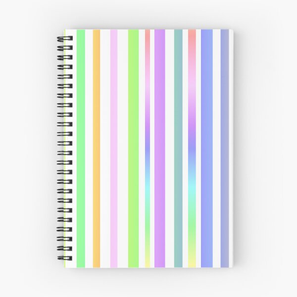 Item preview, White and pastel colors striped  | pastel colors pattern designed and sold by lausn.