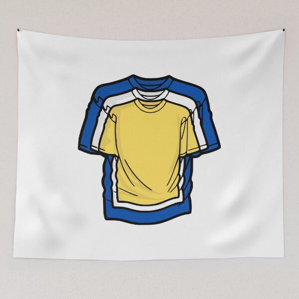 Item preview, blue, white, yellow superimposed t-shirt designed and sold by mrelax57700.