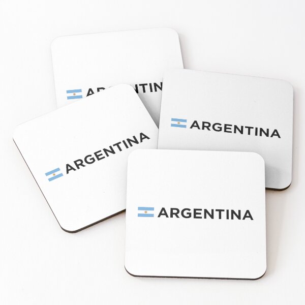 Item preview, Argentina with Small Flag - Bandera Oficial de Ceremonia (Black Text) designed and sold by STUDIO-72.