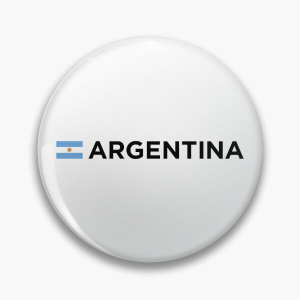 Item preview, Argentina with Small Flag - Bandera Oficial de Ceremonia (Black Text) designed and sold by STUDIO-72.