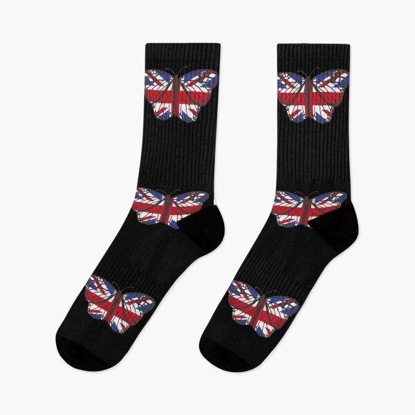 Item preview, Butterfly Great Britain flag designed and sold by DerSenat.