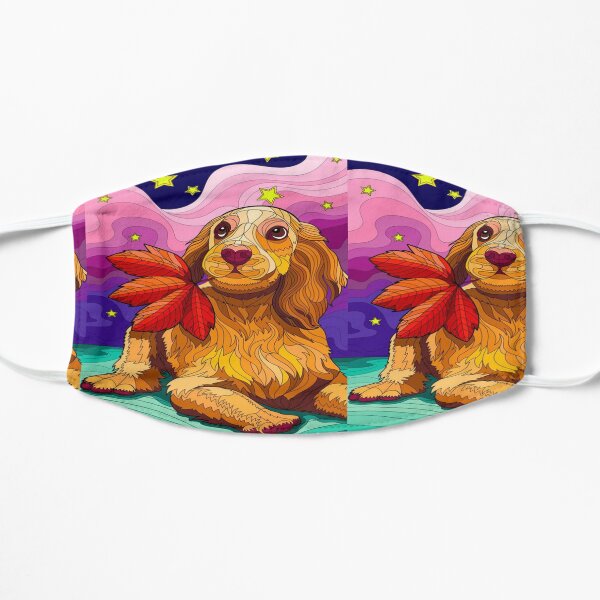 Dog Waving || Artwork|| Flat Mask