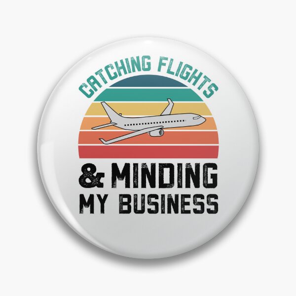 Item preview, Catching Flights And Minding My Business Vintage Distressed White designed and sold by Nepaz-Designs.