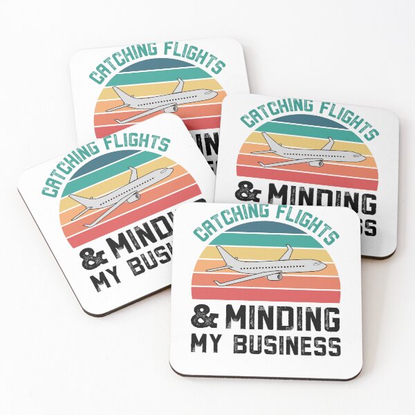 Item preview, Catching Flights And Minding My Business Vintage Distressed White designed and sold by Nepaz-Designs.
