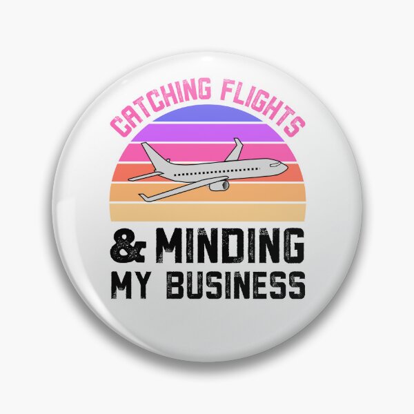 Item preview, Catching Flights And Minding My Business Vintage Distressed White designed and sold by Nepaz-Designs.
