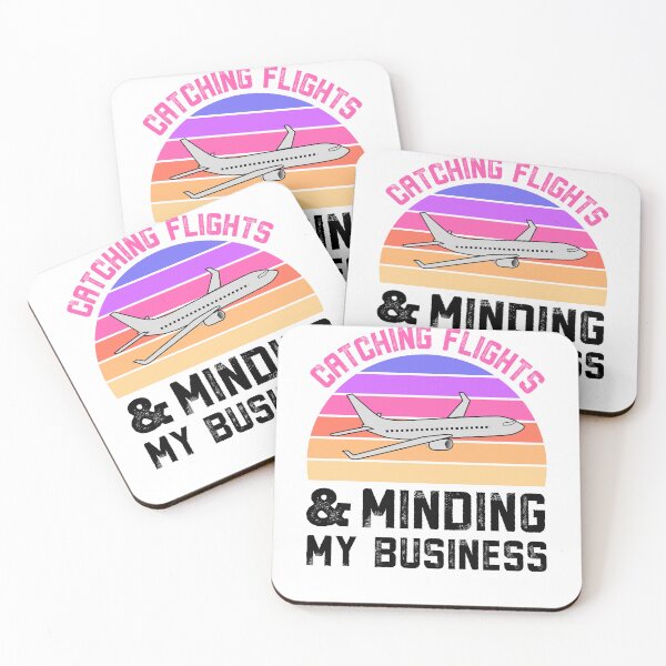 Item preview, Catching Flights And Minding My Business Vintage Distressed White designed and sold by Nepaz-Designs.