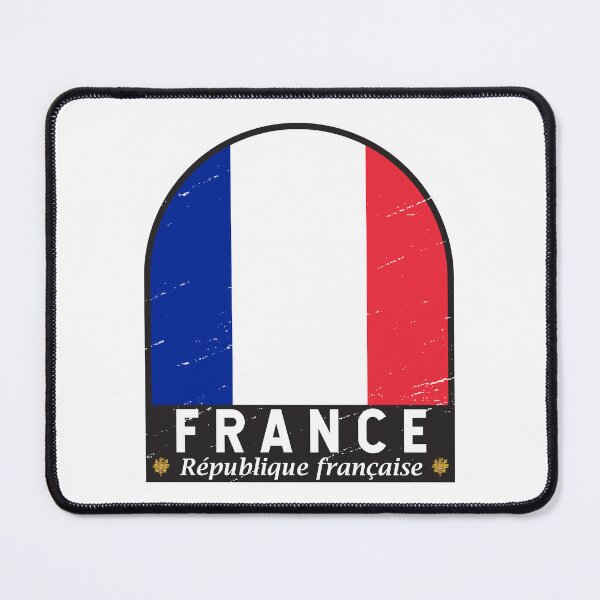 Item preview, France Flag Emblem Distressed Vintage designed and sold by KrisSidDesigns.