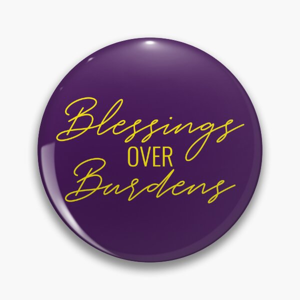 Item preview, Blessings Over Burdens Text in Yellow designed and sold by BLMcreations.