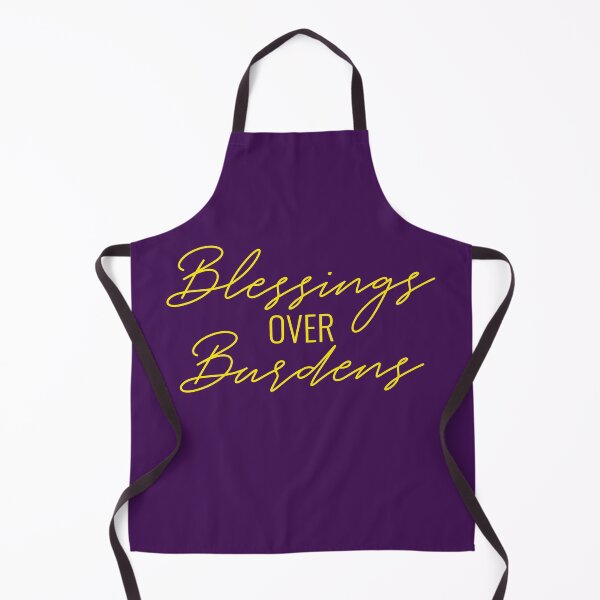 Item preview, Blessings Over Burdens Text in Yellow designed and sold by BLMcreations.