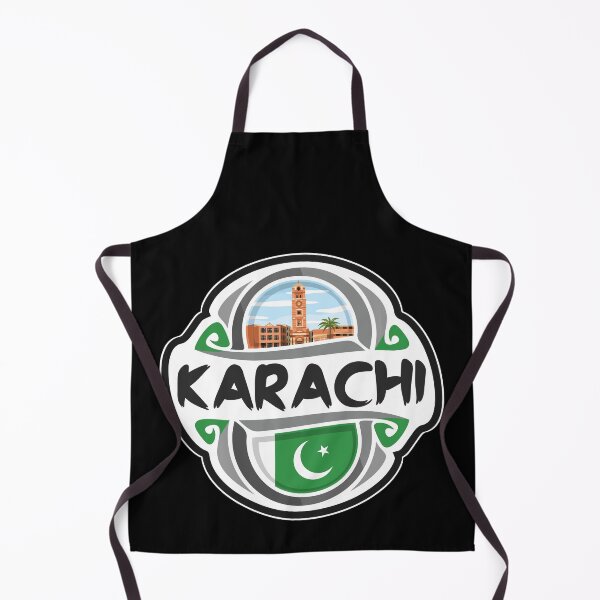Item preview, Karachi Pakistan Flag Badge Travel Souvenir Stamp designed and sold by TeeHome.