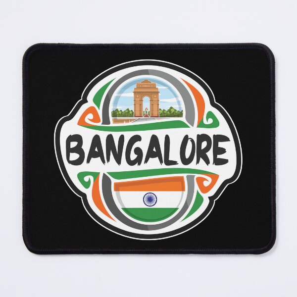 Item preview, Bangalore India Flag Badge Travel Souvenir Stamp designed and sold by TeeHome.