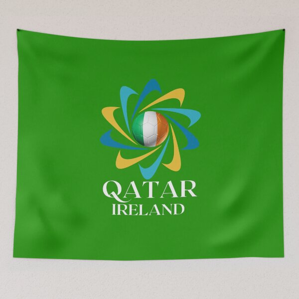 Item preview, Qatar Football soccer team Ireland  designed and sold by DesignsbyMona.