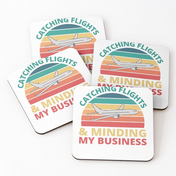 Item preview, Catching Flights And Minding My Business Vintage White designed and sold by Nepaz-Designs.