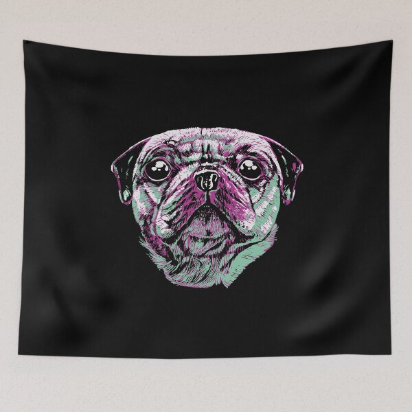 Item preview, Colorful pug dog designed and sold by DerSenat.