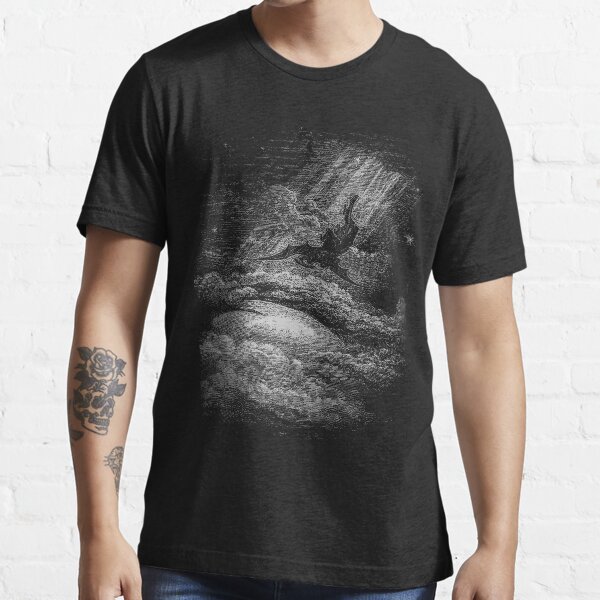 The descent of Lucifer on Earth-Gustave Dorè- Fallen of Lucifer Essential T-Shirt