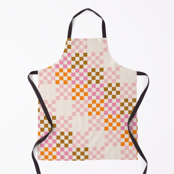 Item preview, Pink + Tan + Orange Chequered Pattern designed and sold by cadinera.