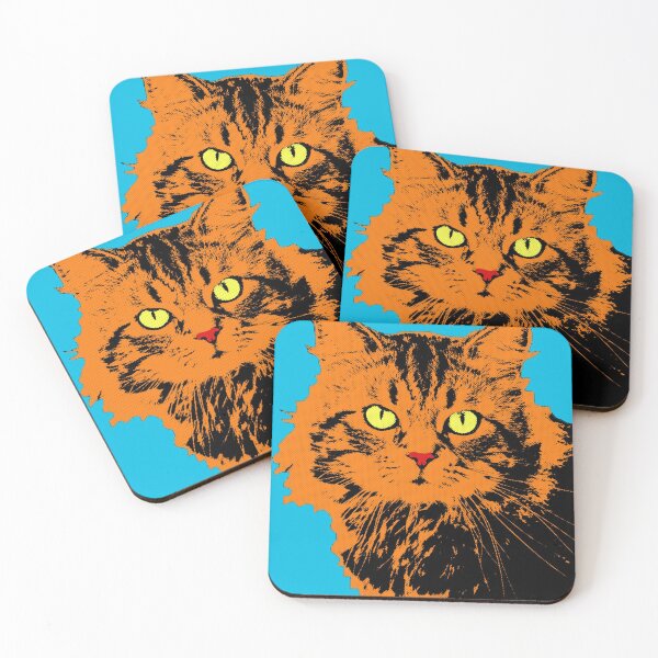 Item preview, CAT POP ART BLUE designed and sold by NYWA-ART.