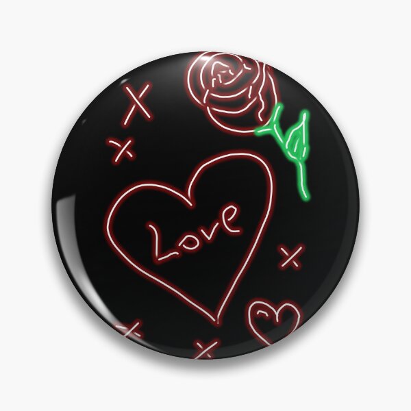 Item preview, Neon love heart graffiti  designed and sold by ScarletPanda.