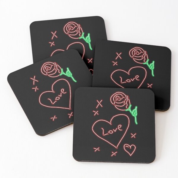 Item preview, Neon love heart graffiti  designed and sold by ScarletPanda.