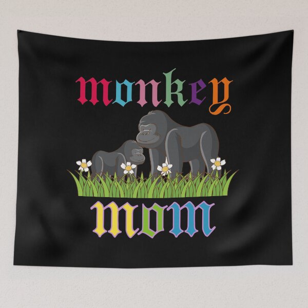 Item preview, monkey mom designed and sold by EverGlow Designs.
