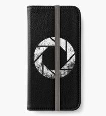 Aperture Laboratories - Distressed iPhone Wallet/Case/Skin