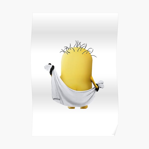 Naked Minion Poster For Sale By RobertArt Redbubble