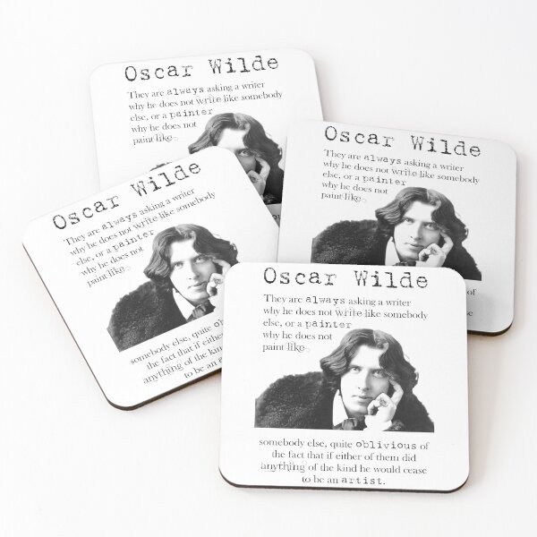 Item preview, Oscar Wilde Writer Gift Art Quote designed and sold by Rebel Misfits.