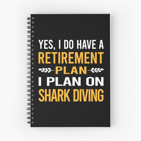 Item preview, My Retirement Plan Shark Diving Diver designed and sold by shannonim7t.