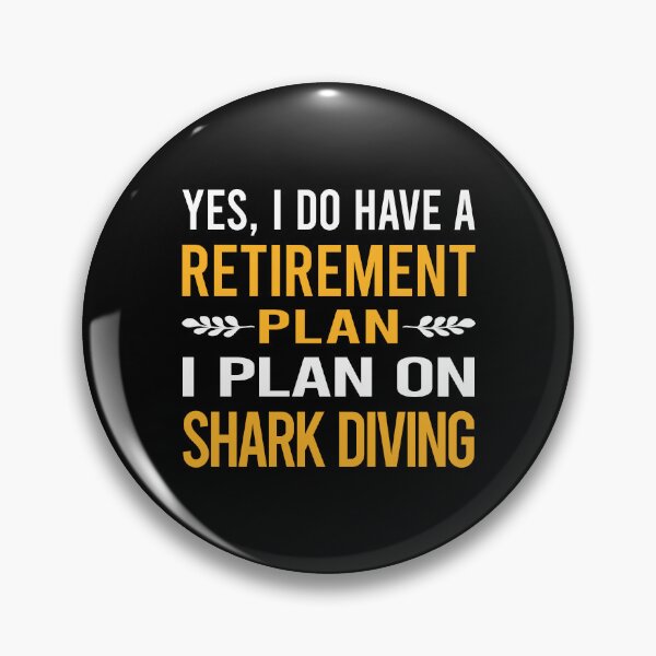 Item preview, My Retirement Plan Shark Diving Diver designed and sold by shannonim7t.